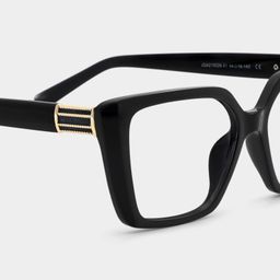 Emery Black Square Glasses5