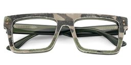 Killian Rectangle Green Glasses2