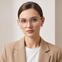 Sidibe Pink Square Glasses4