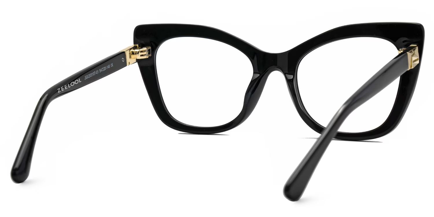 Black Full rim Cateye Eyeglasses -Vela on Sale | ZEELOOL Canada3