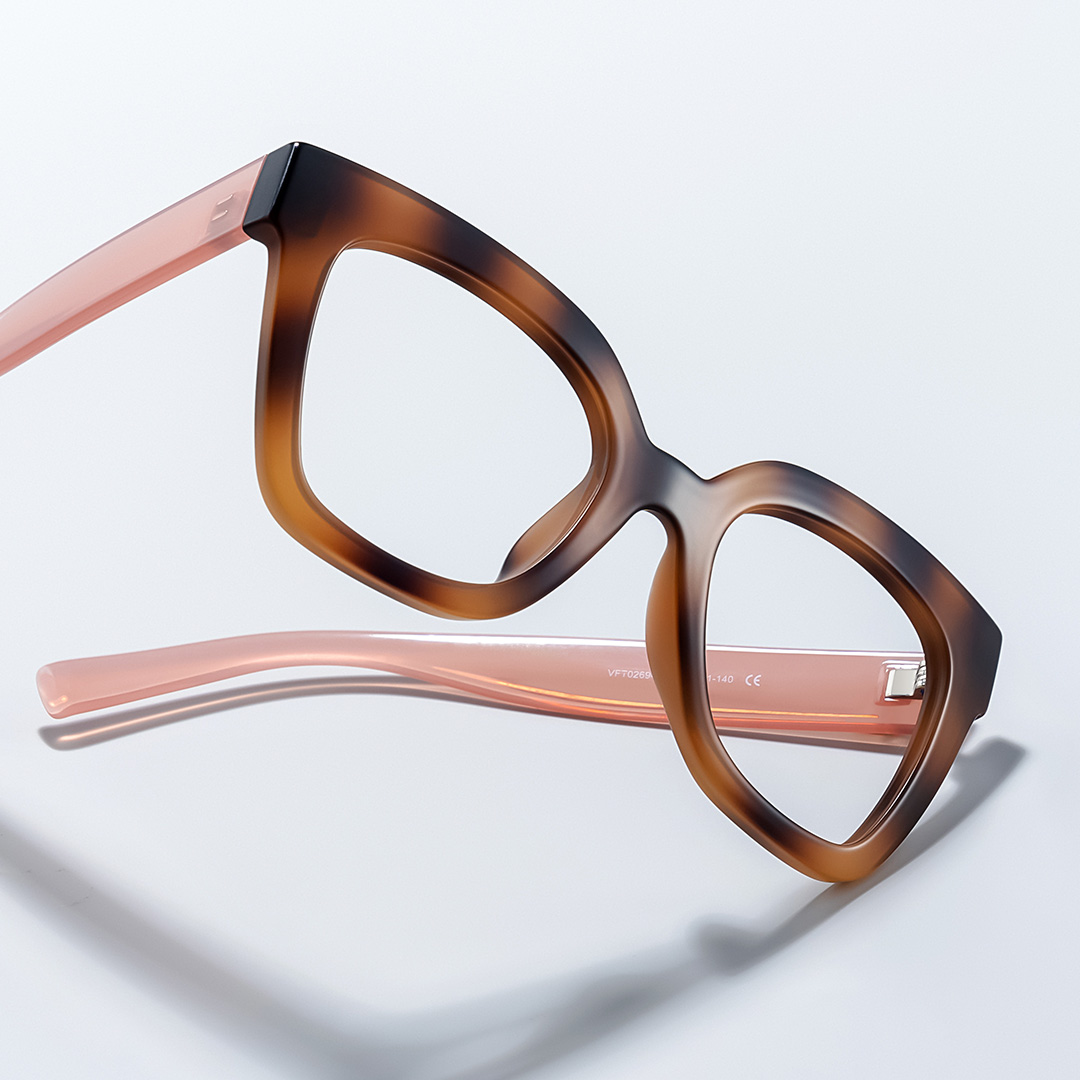 Malcolm Square Burnt Umber Glasses0