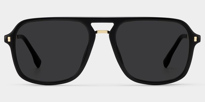 Kilworth Aviator Black Glasses
