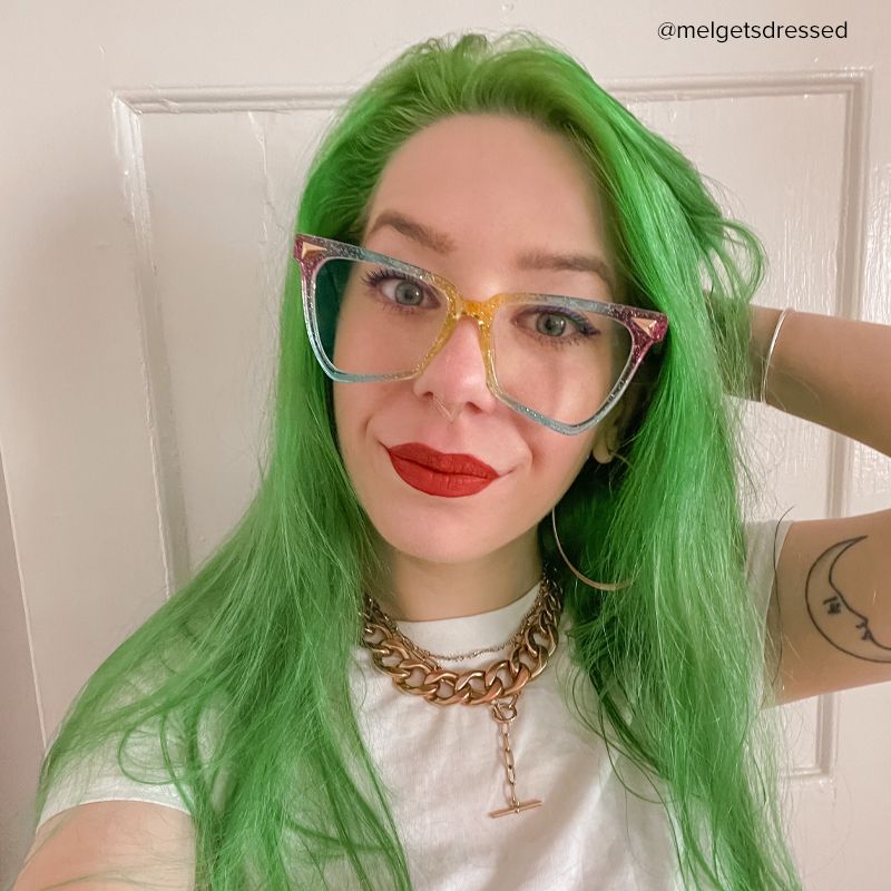 Cicely Geometrical Rainbow Eyeglasses | ZEELOOL Canada8