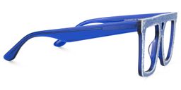 Rubin Denim Blue Square Glasses4