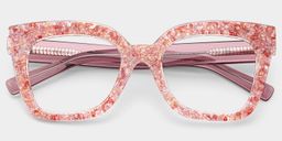 Renata Square Pink Glasses2