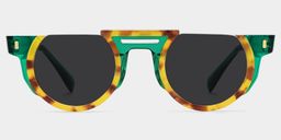 Mastin Round Tortoise Glasses0