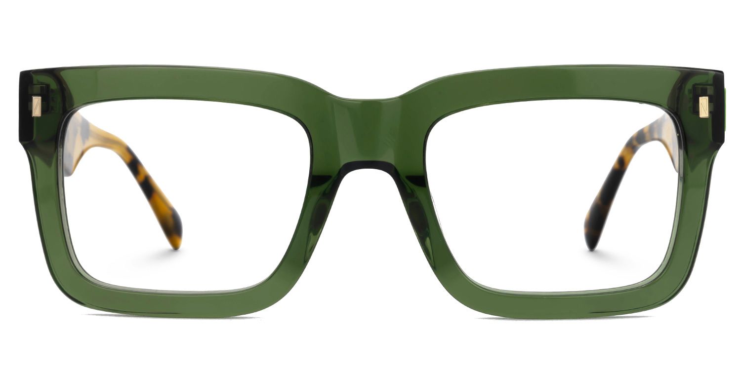 Square Shirmme Green Frames Designer Glasses0