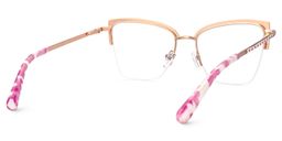 Caporella Cateye Pink Glasses4