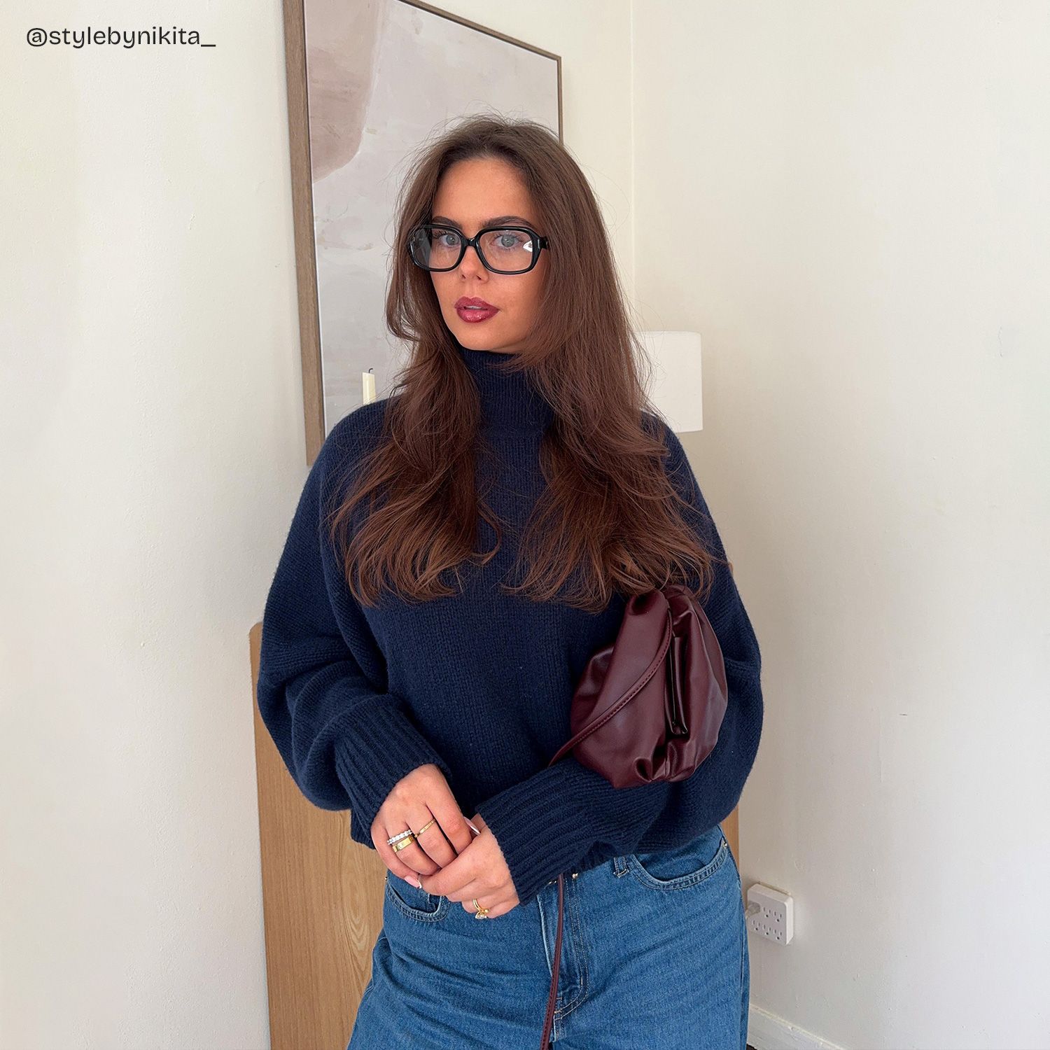 Rowan Black Full Rim Rectangle Eyeglasses for Women | ZEELOOL7