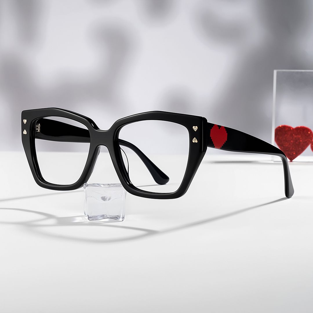 Jemia Butterfly Black Frame Eyeglasses for Women | ZEELOOL Canada0