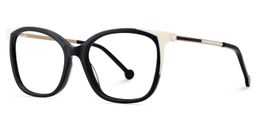 Nico Square Black White Glasses3