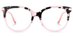 Mailyn Round Pink Tortoise Glasses1
