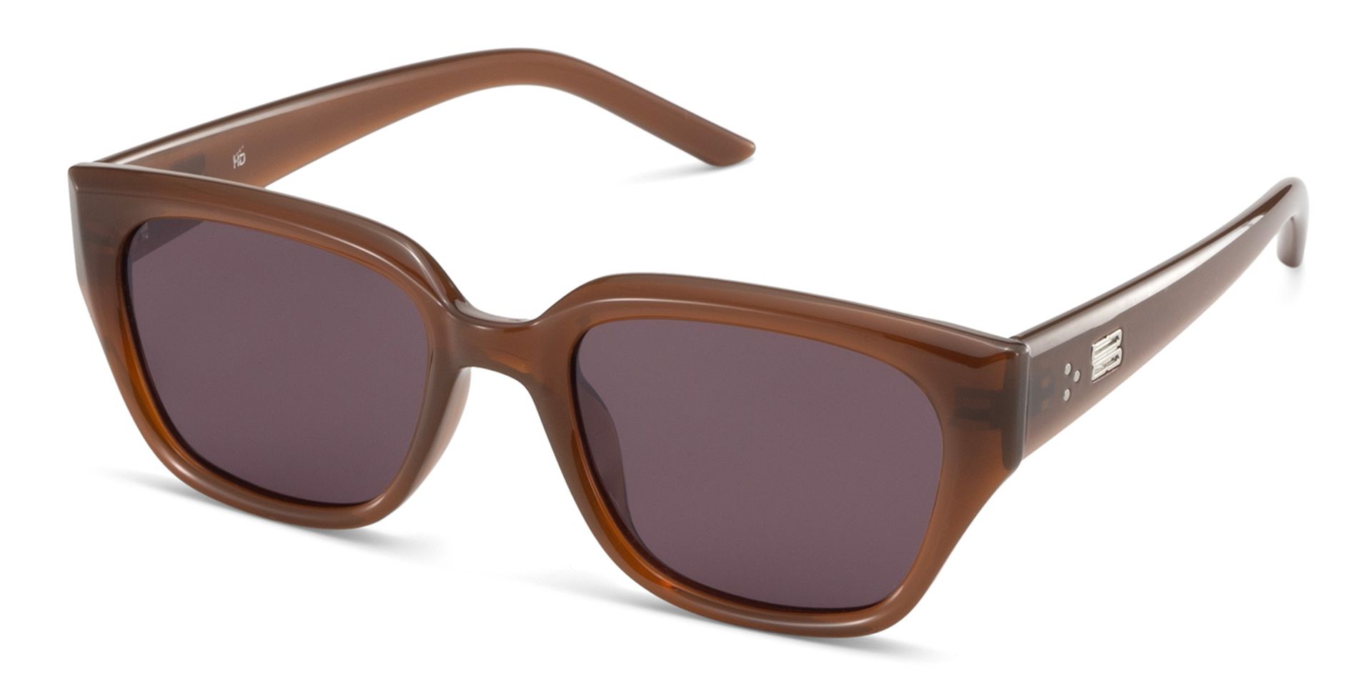 Serene Brown Clear Cat eye Polarized Sunglasses Online | ZEELOOL Canada2