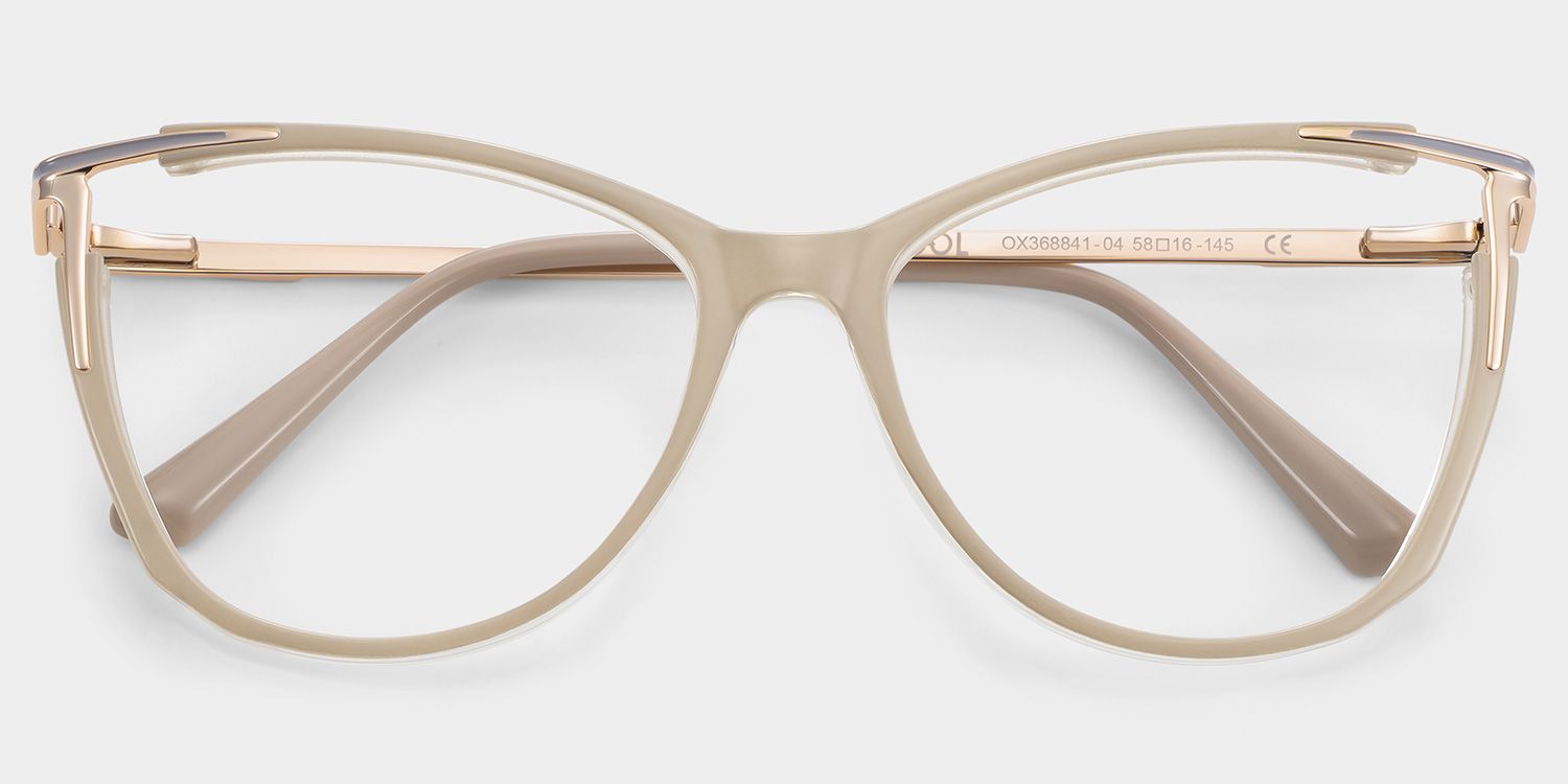 Yomary Cateye Khaki EyeGlasses | ZEELOOL Canada2