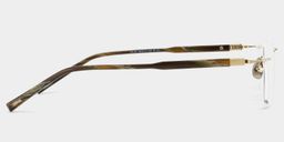 Claire Rectangle Gold Glasses5