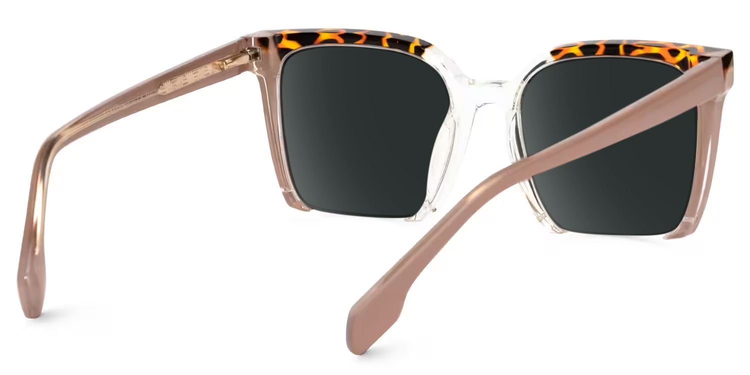 Misty Square Brown Sunglasses | ZEELOOL Canada3