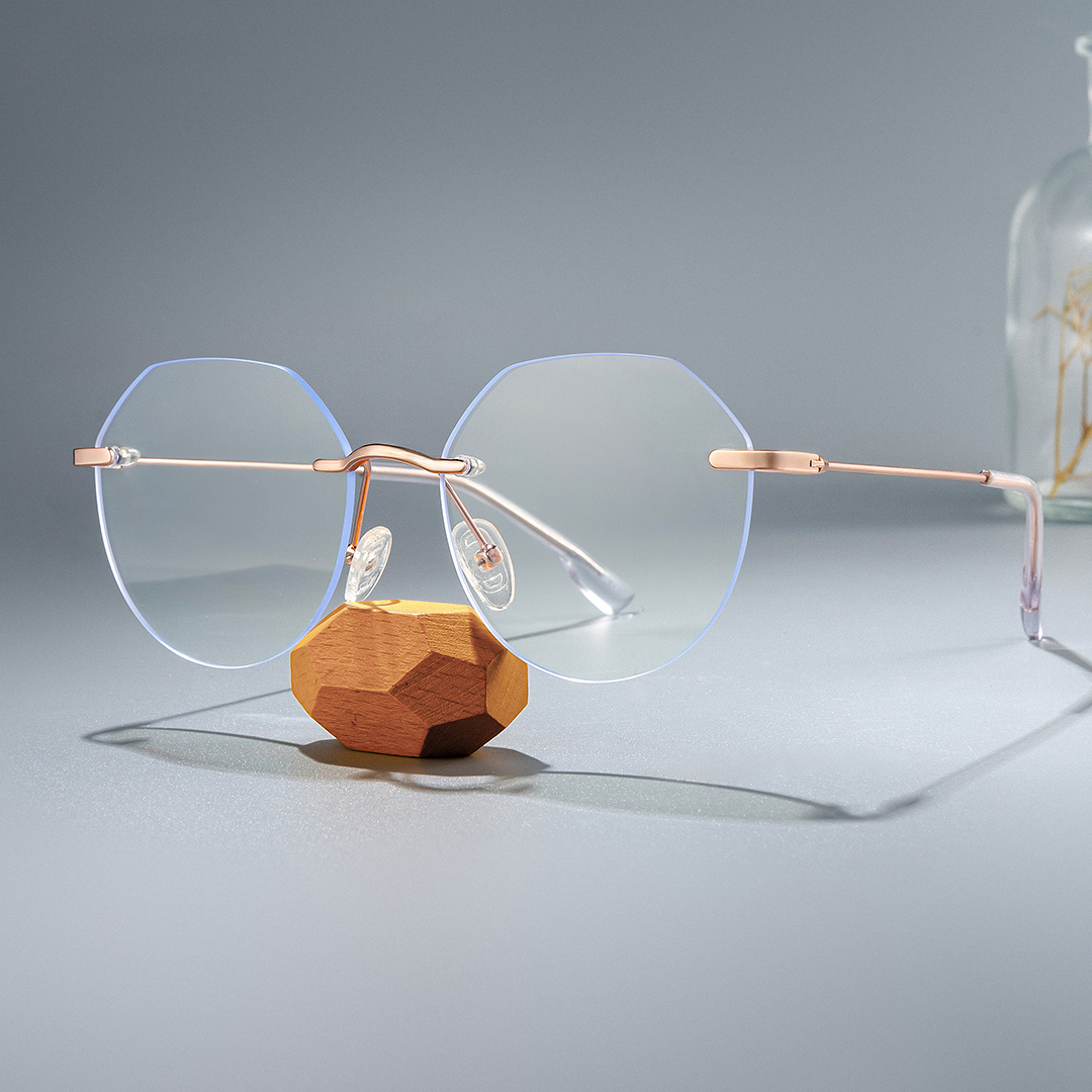 Geometric Rimless Frames For Ladies0