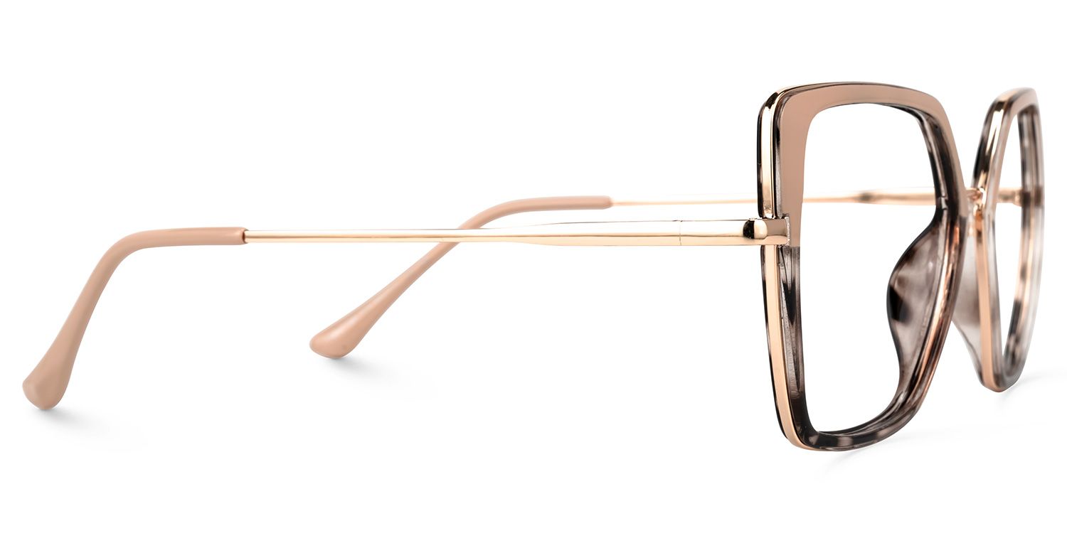 Geometric Keller Two-Tone Glasses deals -Zeelool Glasses2