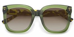 Ebony Square Green Tortoise Glasses1