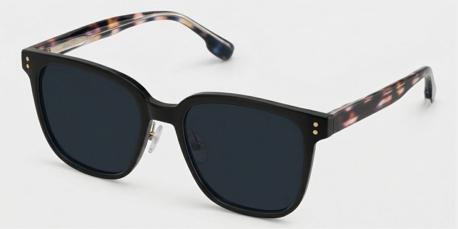 Donnalyn Black Square Natural Eyewear | ZEELOOL2