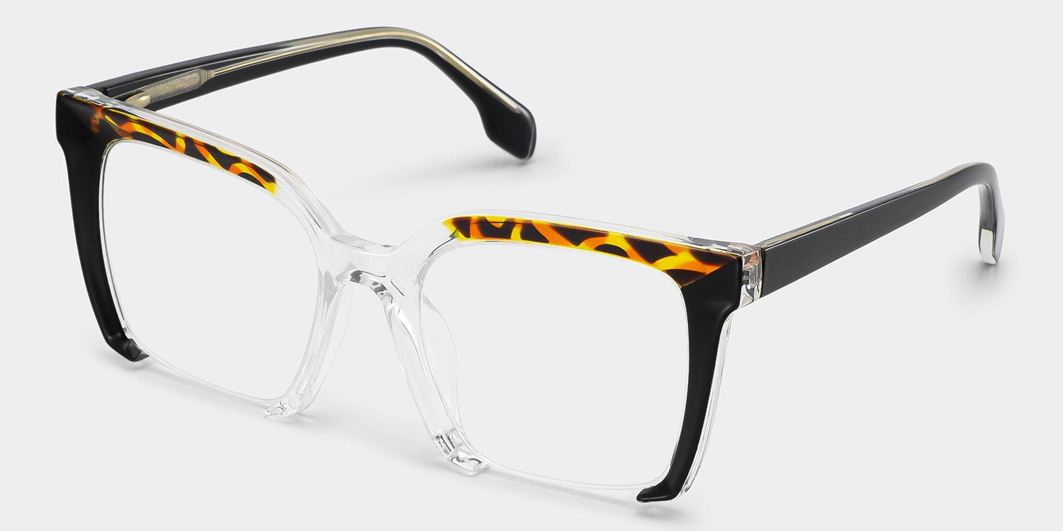 Misty Square Black Glasses | ZEELOOL Canada2