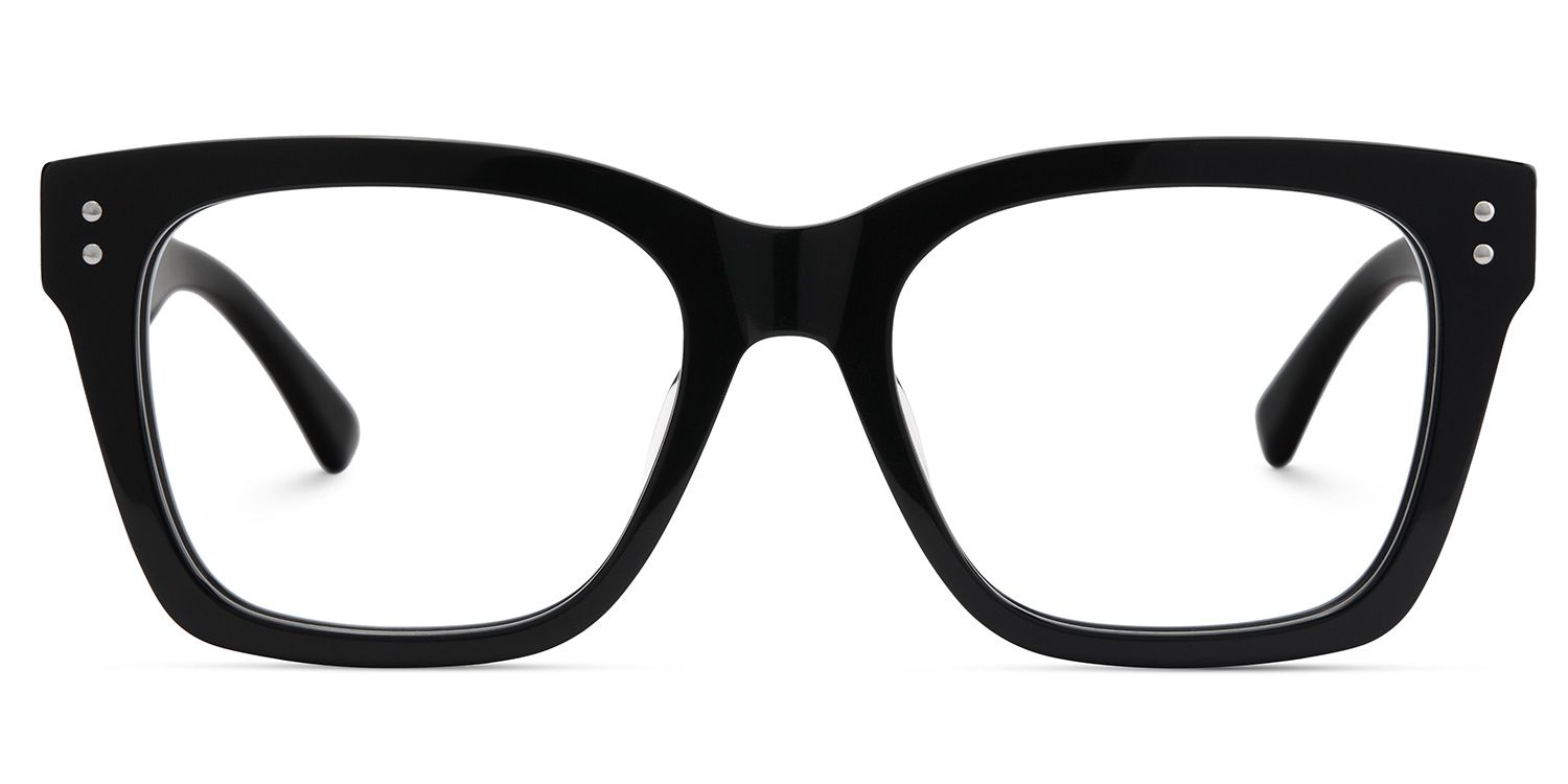 Gaydeh Black Glasses With Rectangle Shape | ZEELOOL Canada1