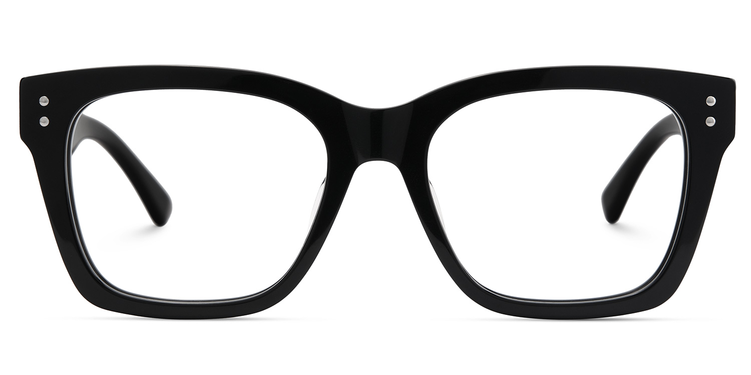 Gaydeh Rectangle Black Glasses