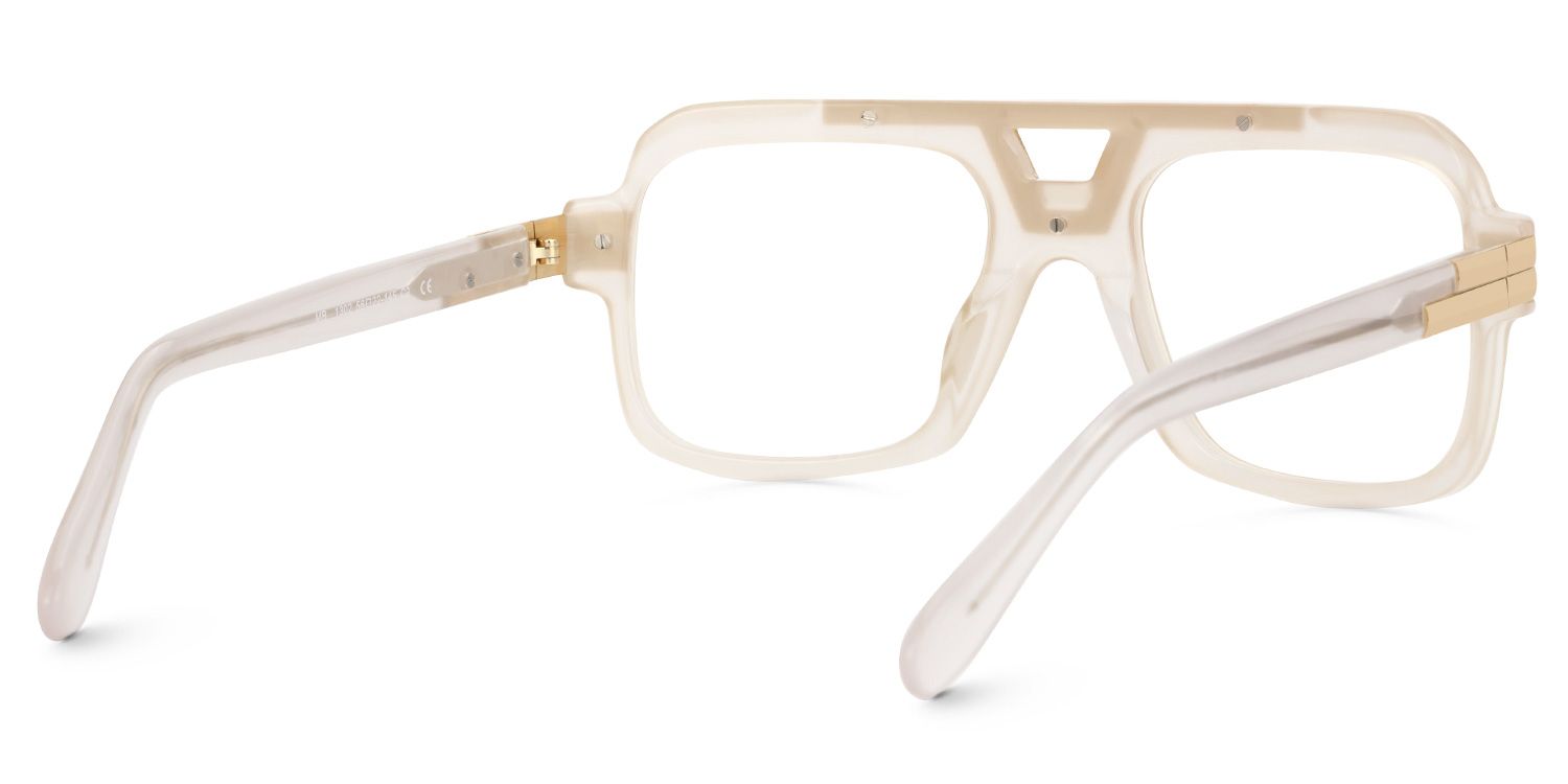 Croswell Acetate Aviator White Frame Glasses | ZEELOOL Canada3