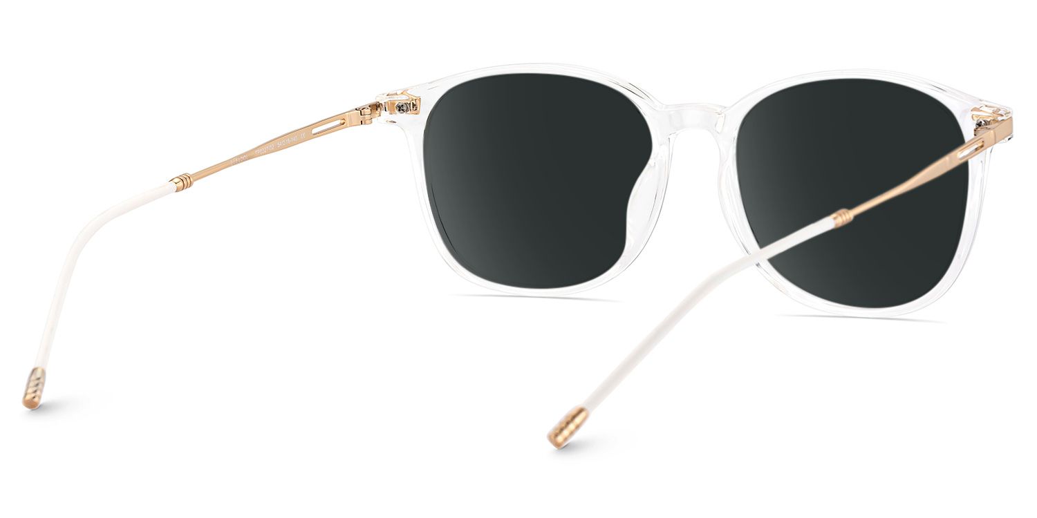 Clear Greene Square Sunglasses3