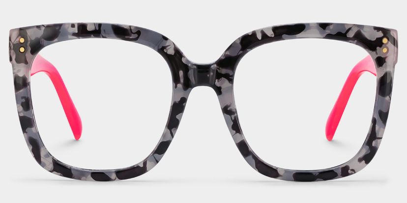 Ebony Square Gray-Tortoise Glasses