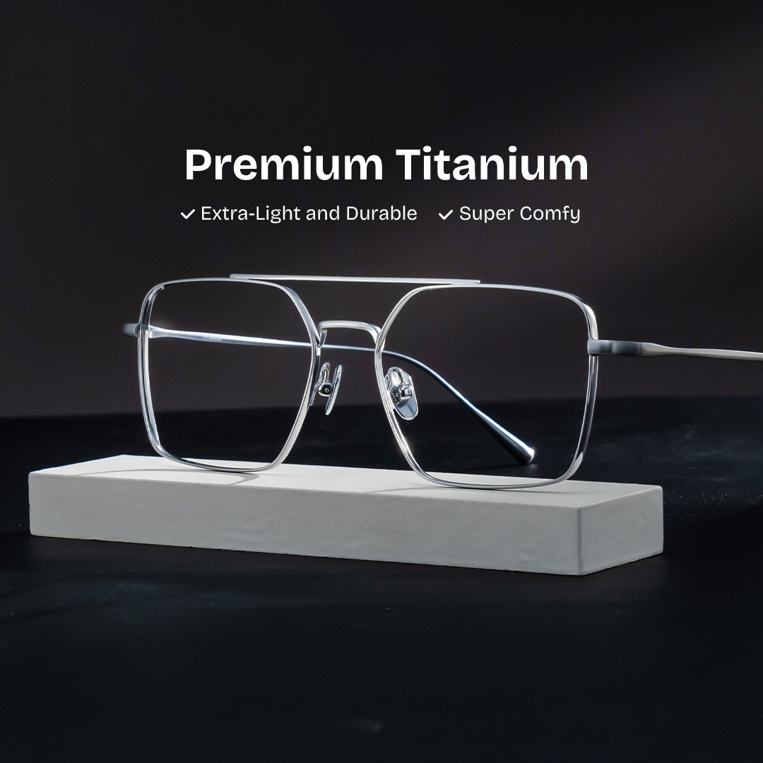 Jensen Aviator Silver Glasses