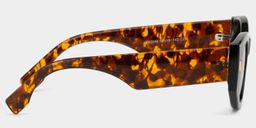 Reina Black Geometric Sunglasses3