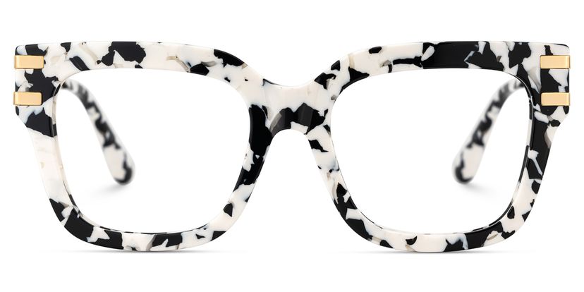 Lidia Square Cow Print Glasses