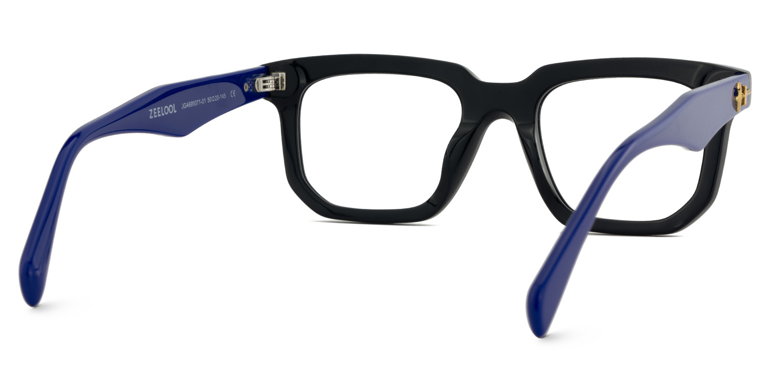 Matte Blue Eyeglasses Frames5