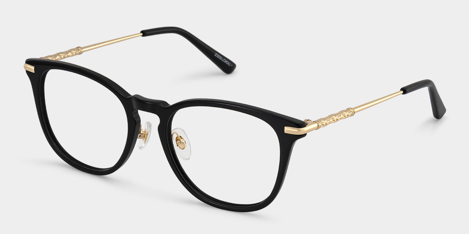 Laura Black Frame Glasses with Square Frame Online | ZEELOOL3