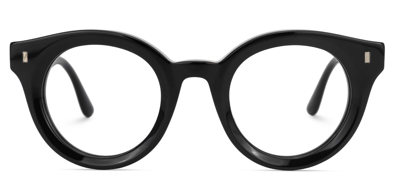 Round Belloso Black Glasses deals -Zeelool Glasses0