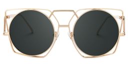 Ybarra Geometric Gold Glasses0