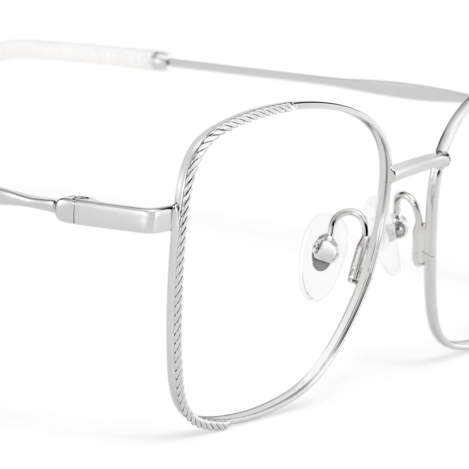 Kai Eyeglasses in Butterfly Silver Frame | ZEELOOL Canada4