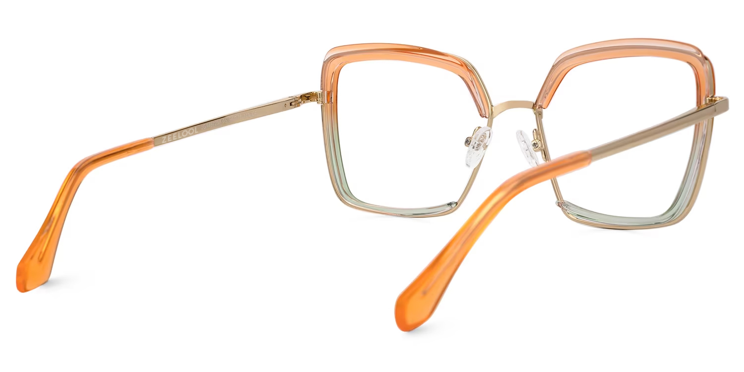 Cordaro Square Orange Glasses3