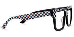 Chrissie Square Black Glasses4