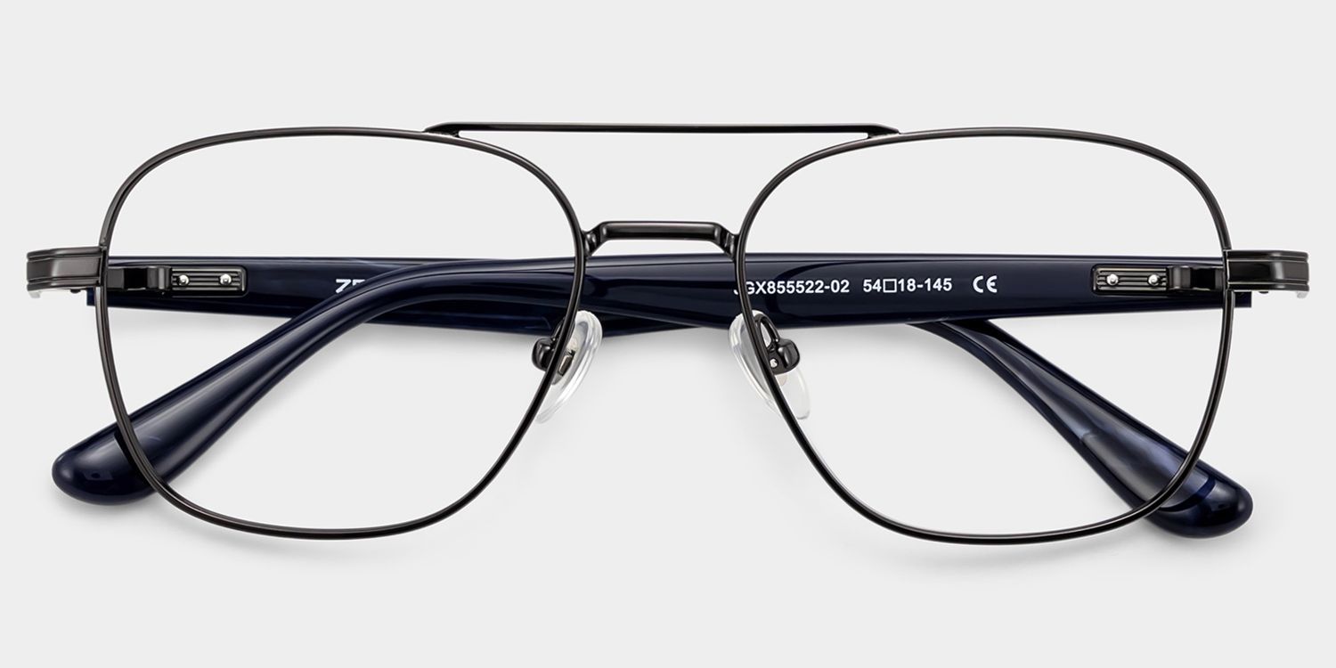 Anderson All Black Aviator Glasses for Men | ZEELOOL2