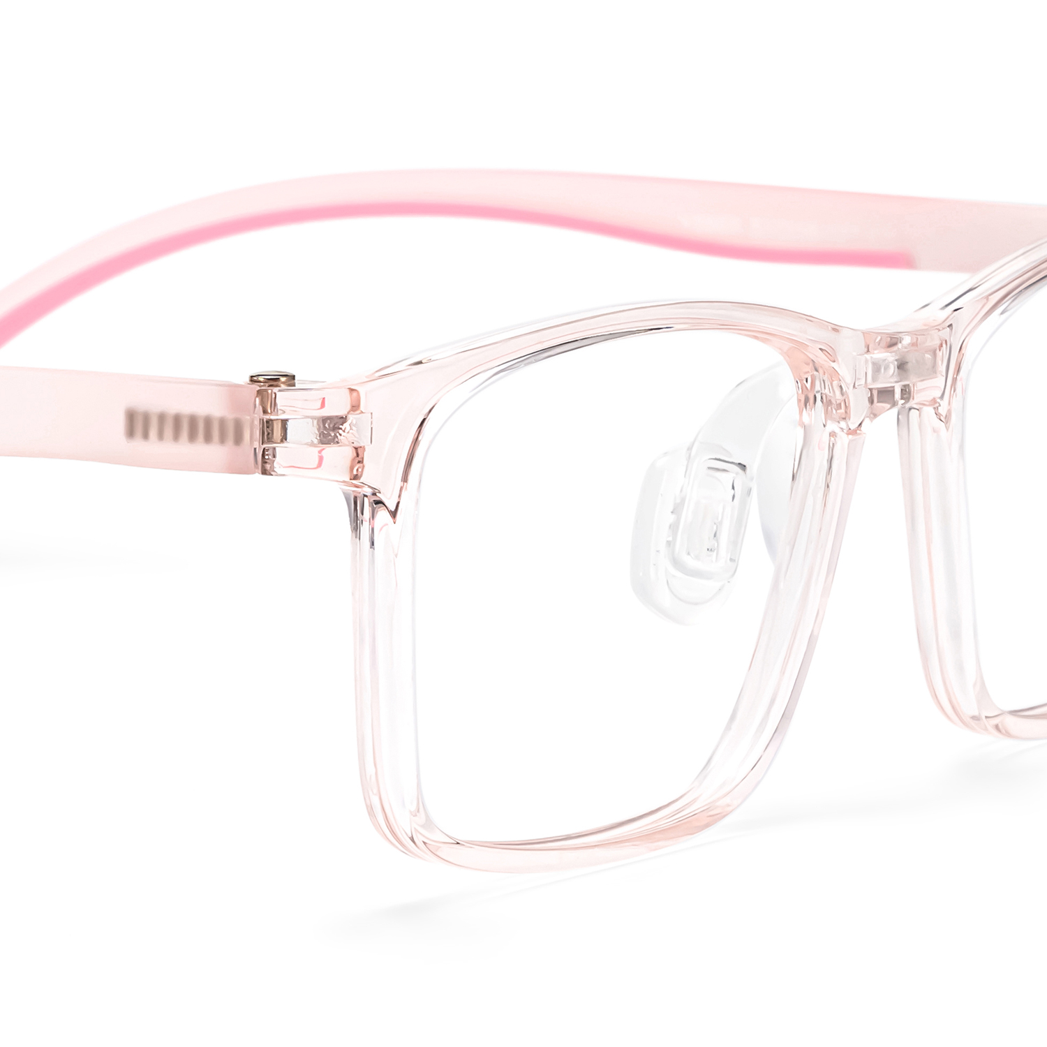 Sunny Rectangle Pink Frame Eyeglasses for Tween4