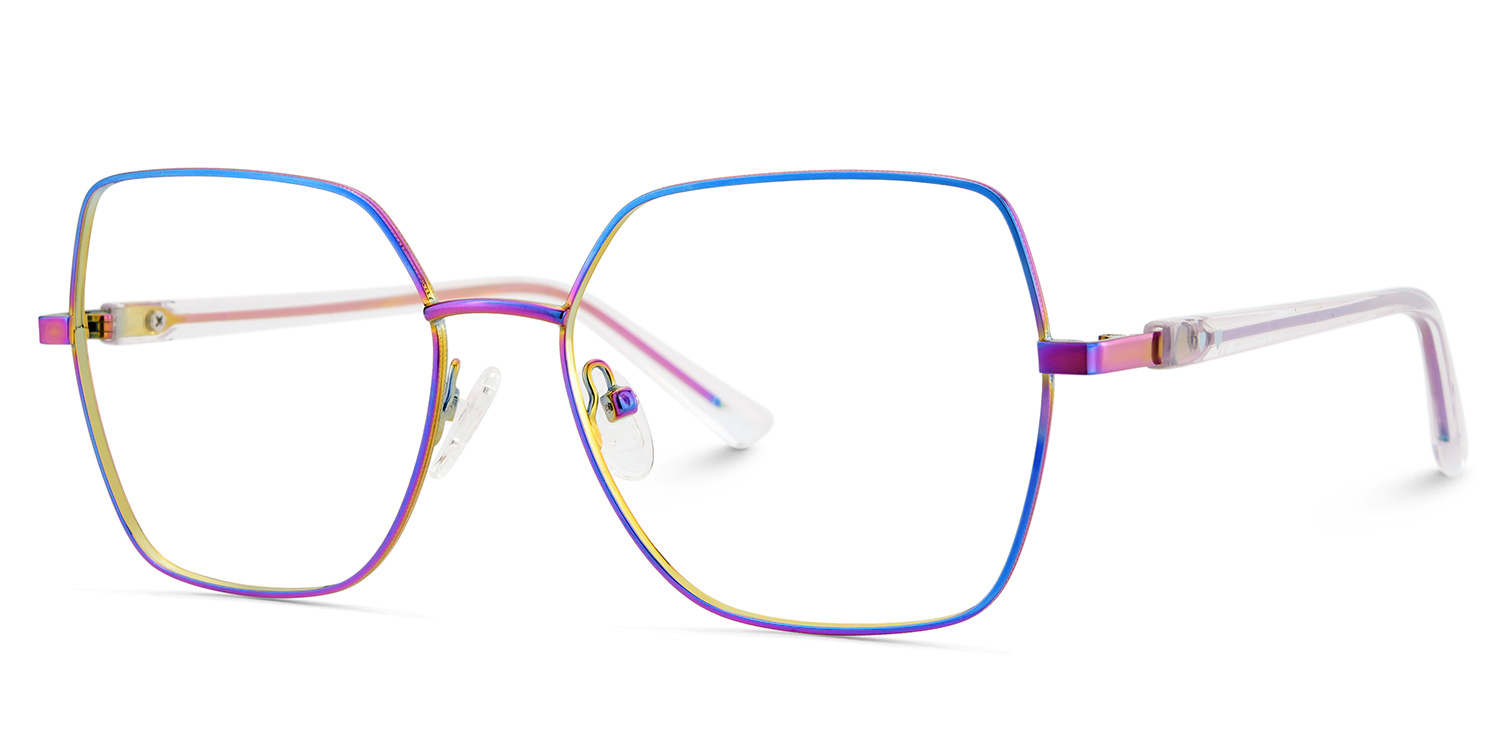 Iridescent Glasses For Women With Transparent Temples3