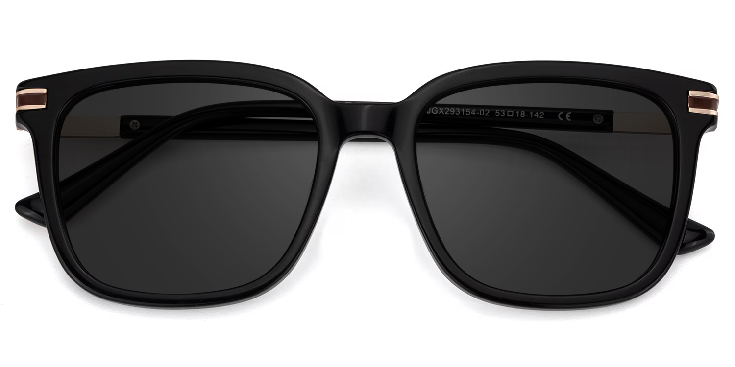 Kenny Square Black Sunglasses