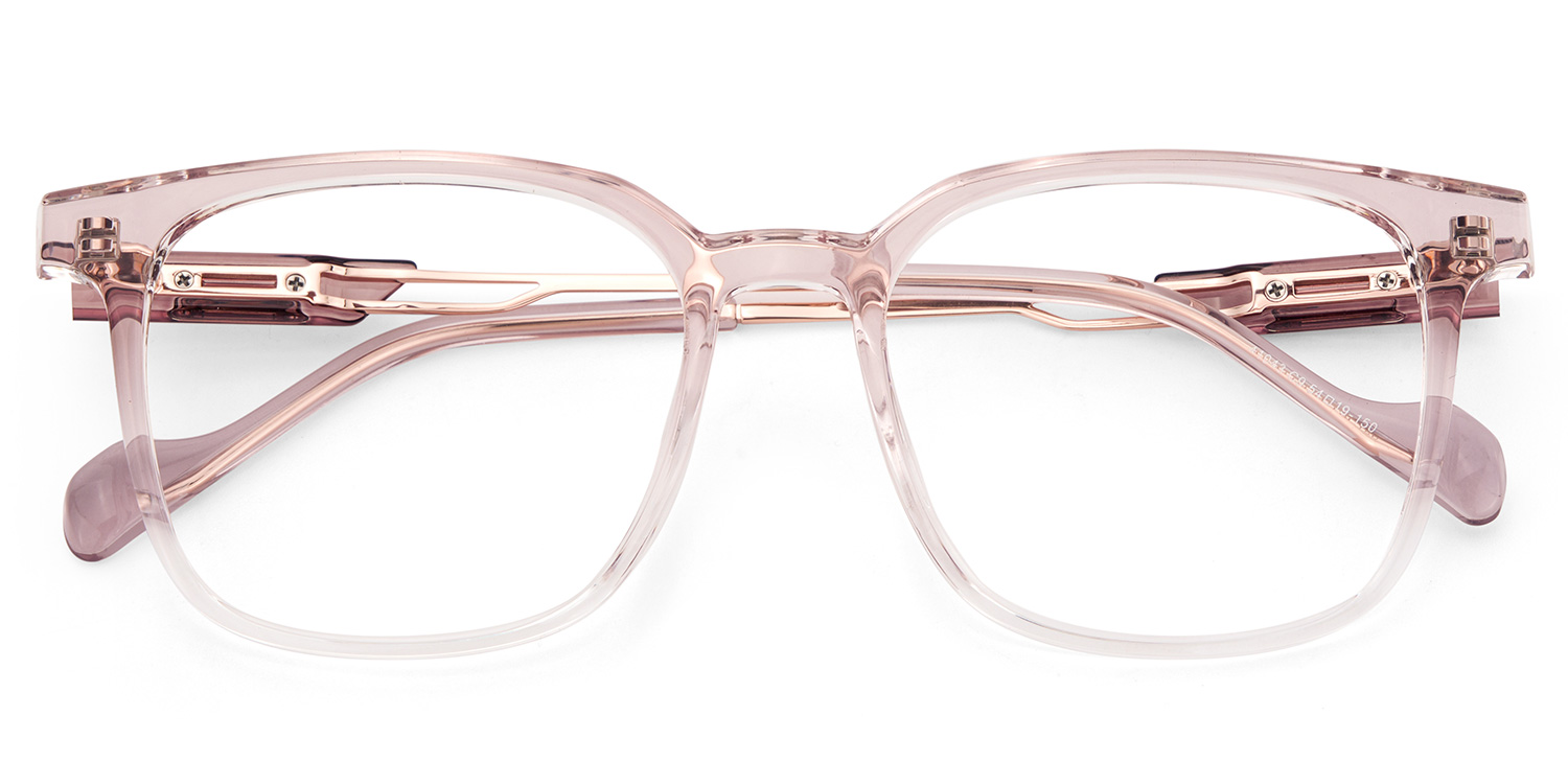 Chloe Pink Square Prescription Glasses | ZEELOOL Canada2