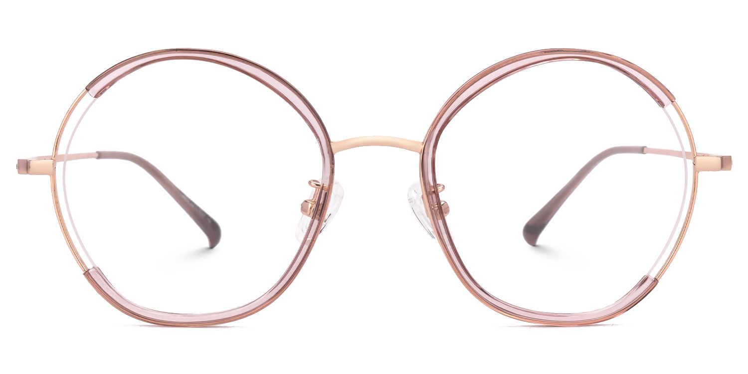 Pink Kiley Round Frame Eyeglasses | ZEELOOL Canada0