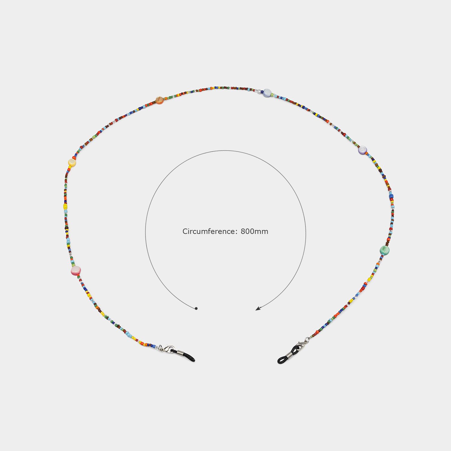 Colorful Round Glitter Eyeglasses Chains2