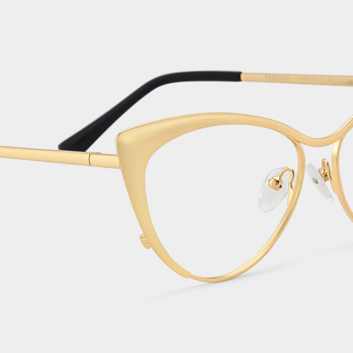 Ellen Cateye Gold Metal Frame Glasses for Women | ZEELOOL5