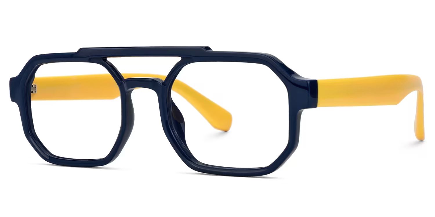 Aviator Salem Blue Color Frame Glasses | ZEELOOL Canada2