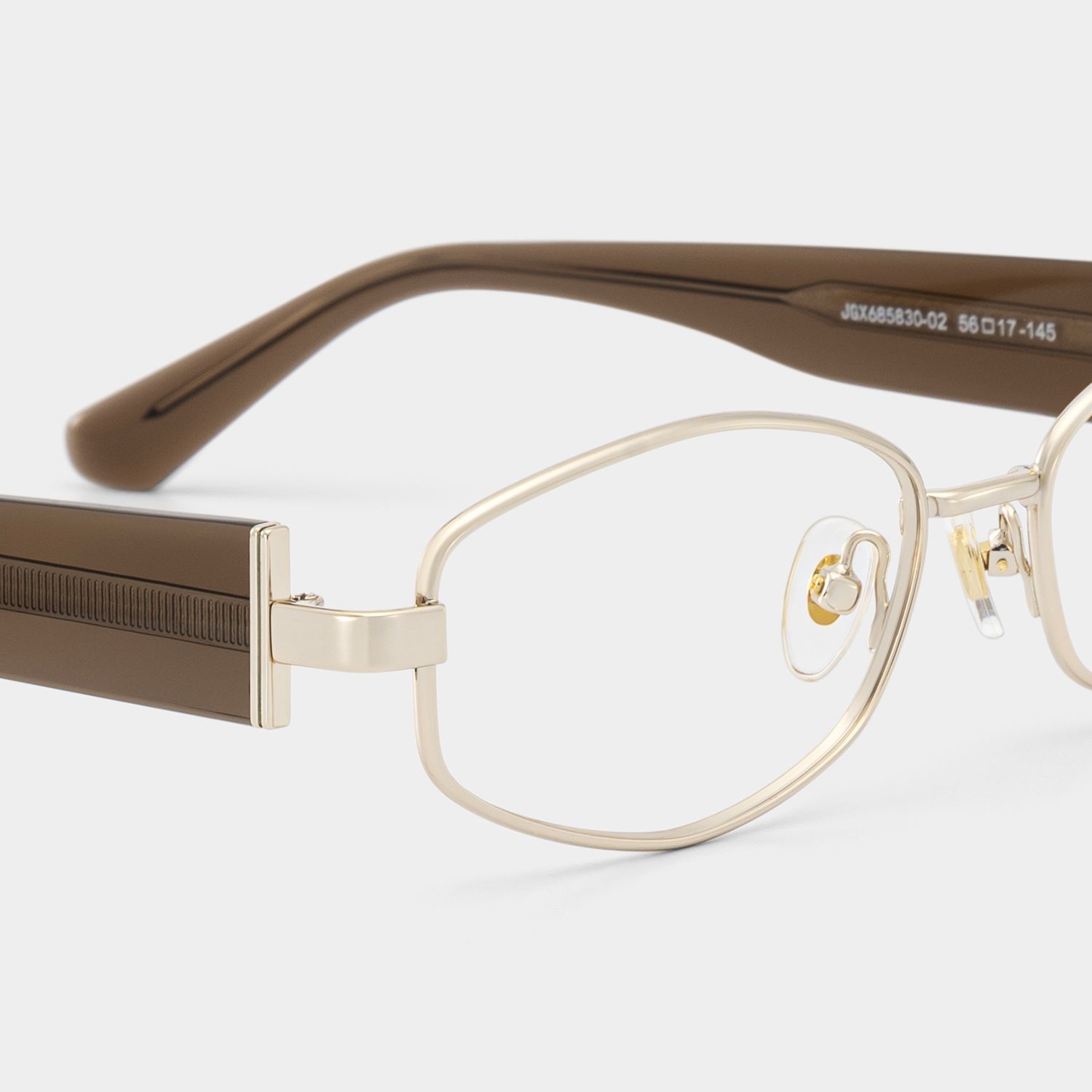 Dakota Cinnamon Rectangle Glasses for the Female | ZEELOOL4